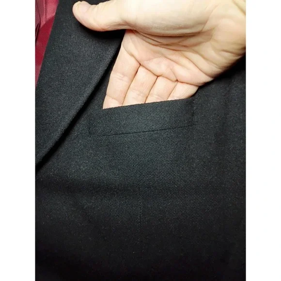 Ralph Lauren Blazer Mens 42R Black Loro Piana 100% Camel Hair Two Button Coat